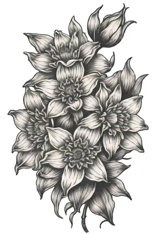 Daisy And Daffodil Flower