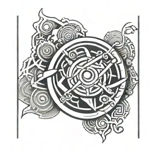 Naruto Forehand Band Tattoo With Konohamaru Village Symbol