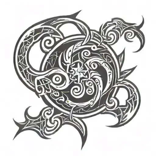 Tribal Logo From Wwes Bloodline With Space To Add Names
