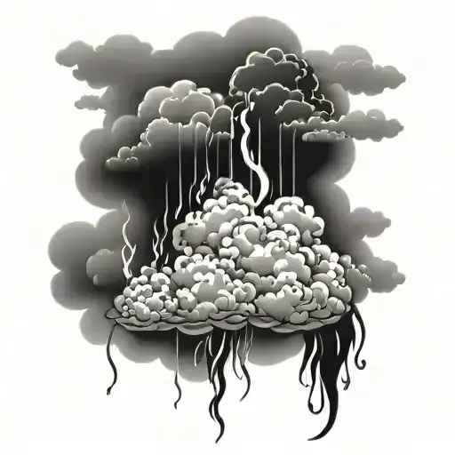 Storm Clouds Fire Rain