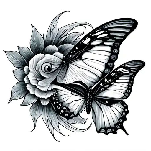 Pisces And Butterfly