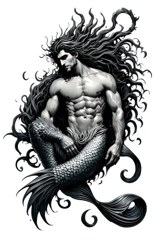 Aquarius Merman Gothic