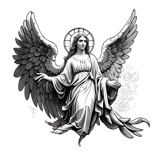 Angel And Church Window