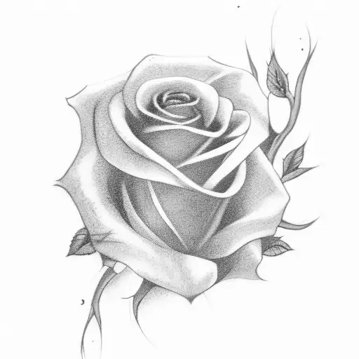 Yung Beef Tattoo With A Blue Rose