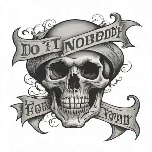 Skull Written Do It Nobody's Going To Do It For You