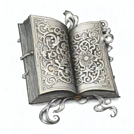 Book Made Of Golden Sheets Of Metal