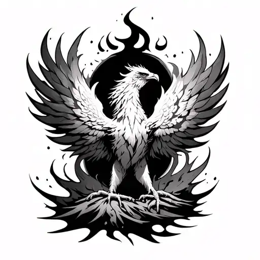 Phoenix Burning Into Ashes Fine Line