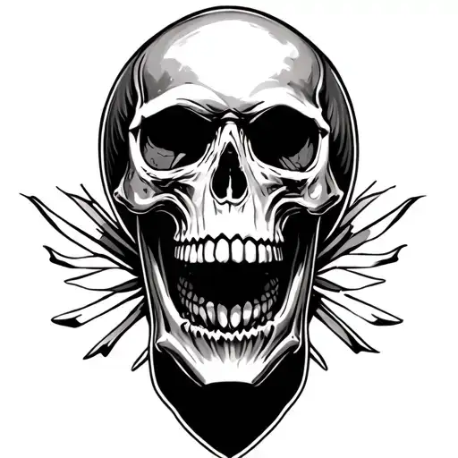 Skull Harley Davidson Sleave Tattoo Of Earth