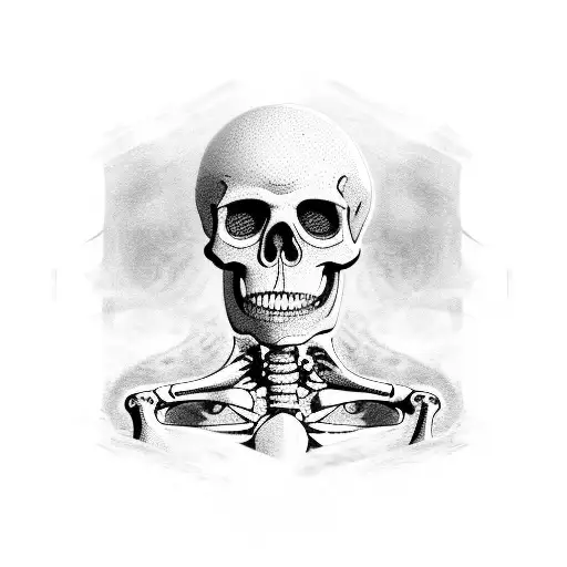 Full Body Skeleton Hanged By His Head On Shower Set