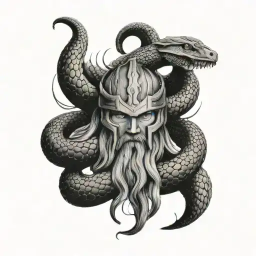 Norse World Snake Thor