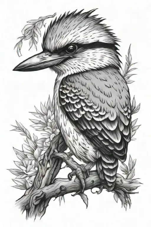 Kookaburra Sitting On A Perch