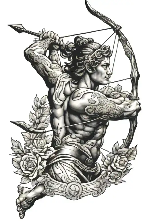 Apollo Shooting Bow And And Arrow