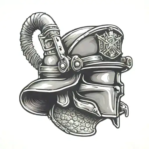 A Beer Mug With A Military Helmet As The Handle