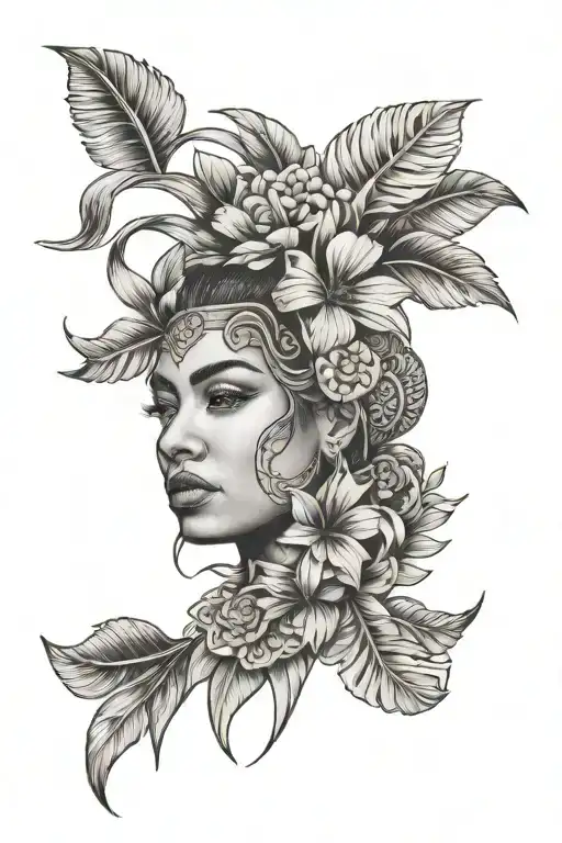 Samoan Shoulder Tattoo For Female