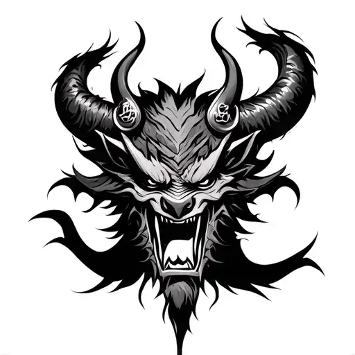 Demon Oni Samurai Warrior