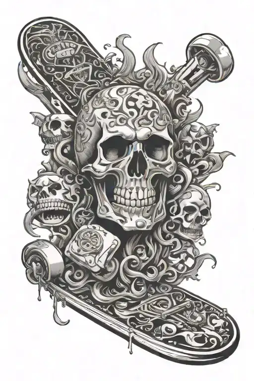 Gothic Drugs Skateboard