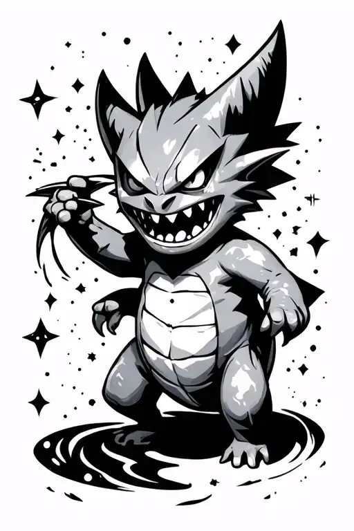 Gengar In Space Black Hole Eating Star