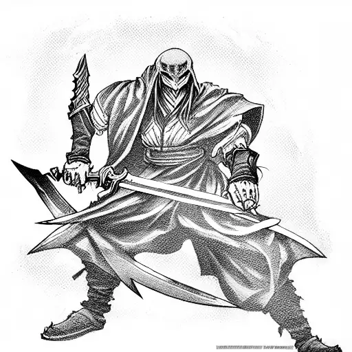 Classic Swordman From Demon Slayer