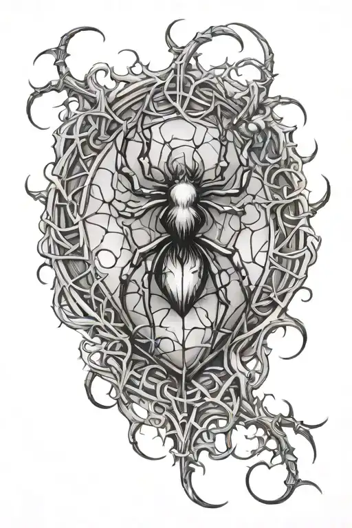 Spider And Heart Of Thorns