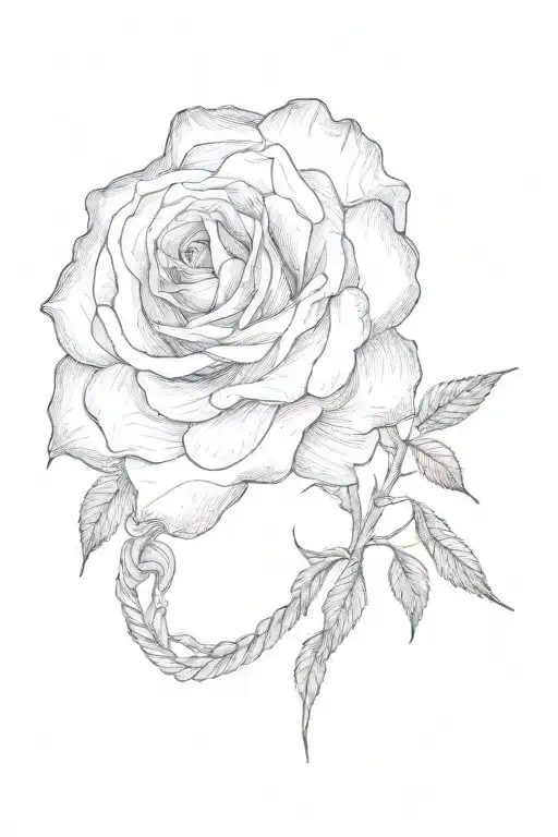 A Rose Intertwined Within Its Petals