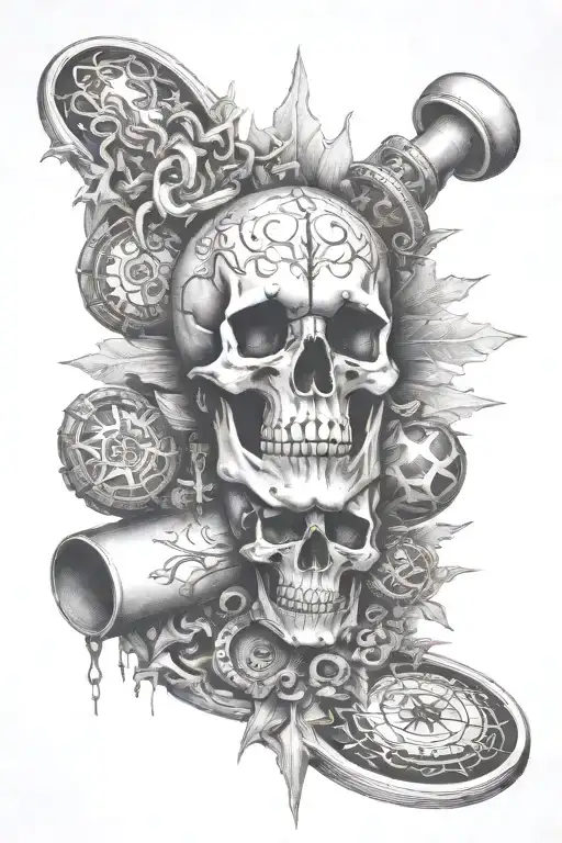 Gothic Drugs Lines Trible