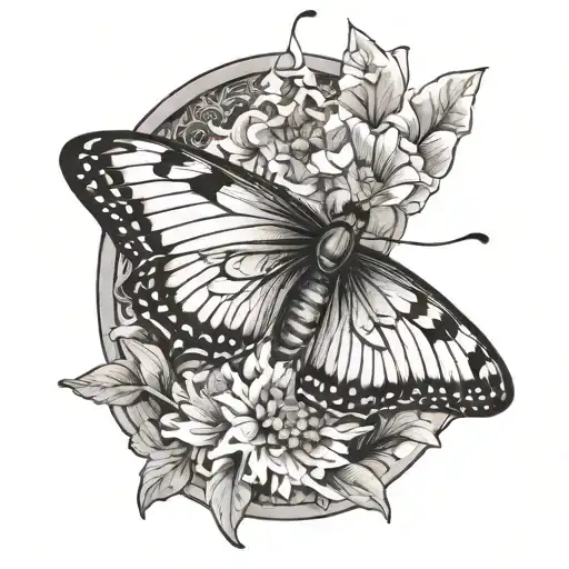 Butterfly Riding A Cricket Insect