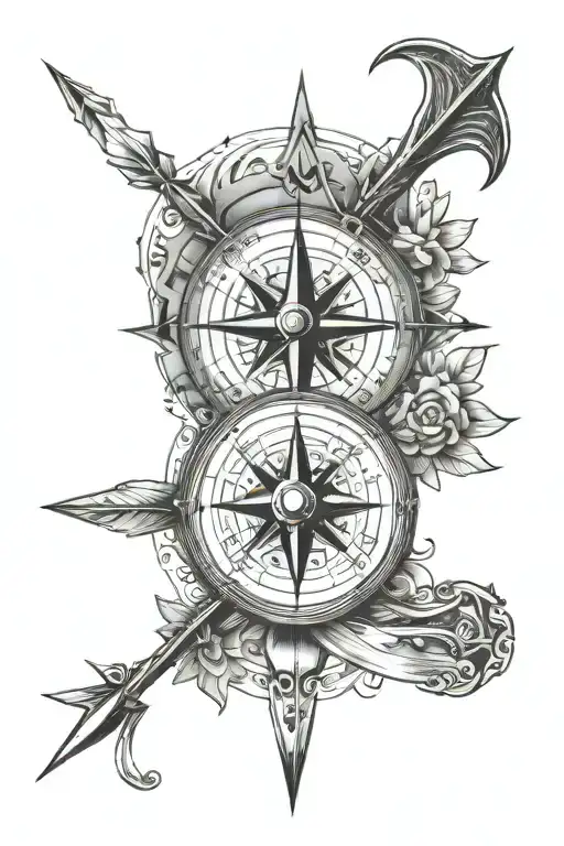 Compass And Arrow Piercing