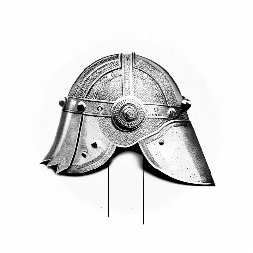 Ancient Roman Warrior Helmet