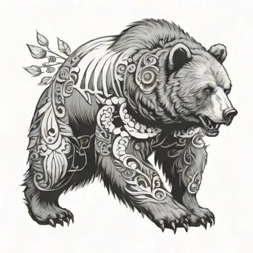 Bear Protecting Woman