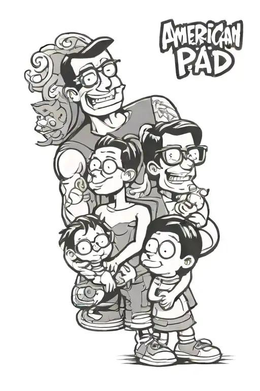 American Dad With 2 Kids