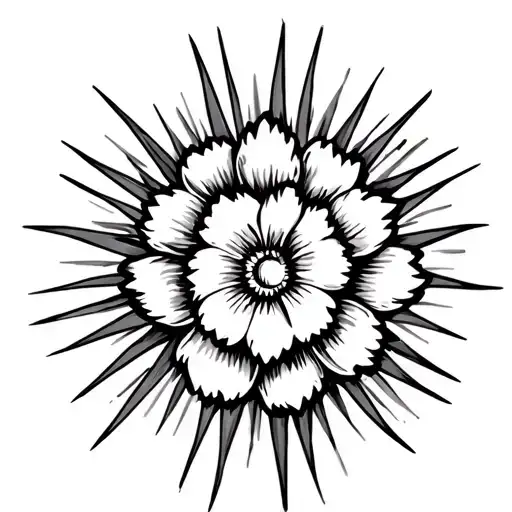 Philippine Flag Sun Rays With Sampaguita Flower