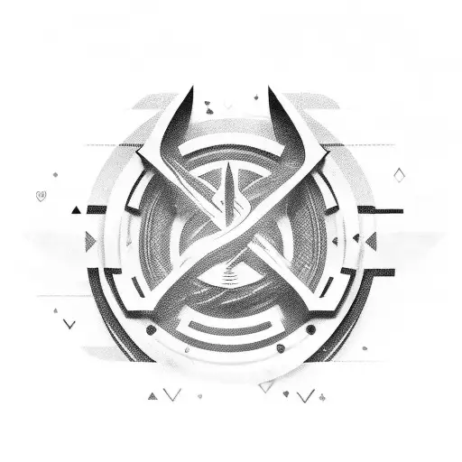 A Country Music Guitar With Gaming Symbols As The Soundwaves