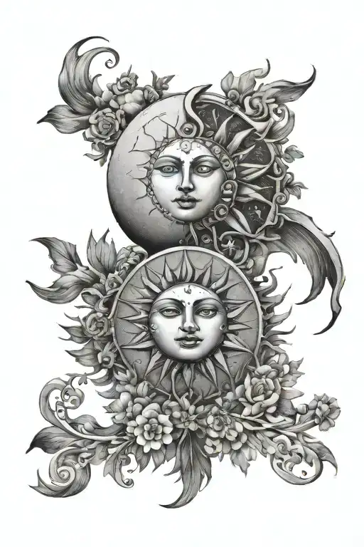 Sun And Moon That Says The Sun Will Rise Again
