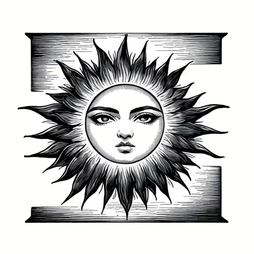 Sun Set In A Rectangle Box Japanese Style