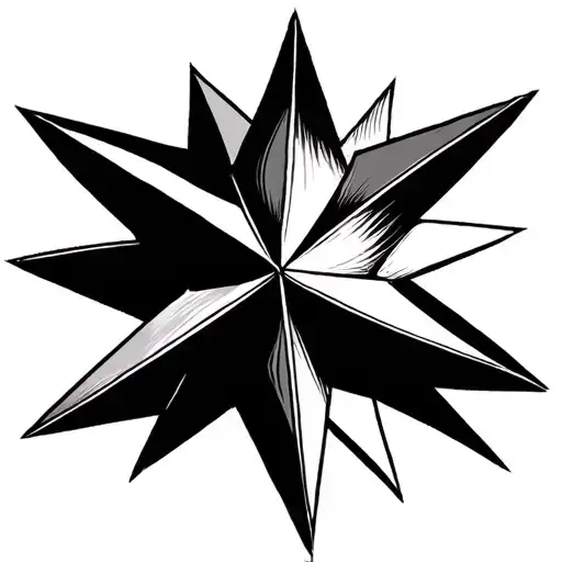 Fine Line Procreate Stamps Kind Of Star Line Art White Background