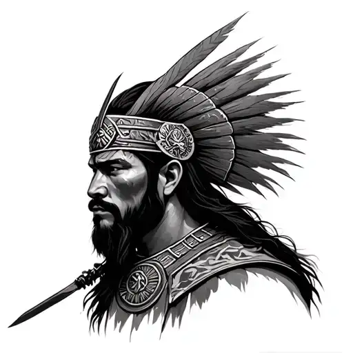 Soyombo And Kipchak Warrior