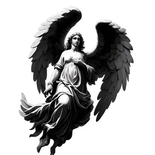 Angel Coming Down From Heaven