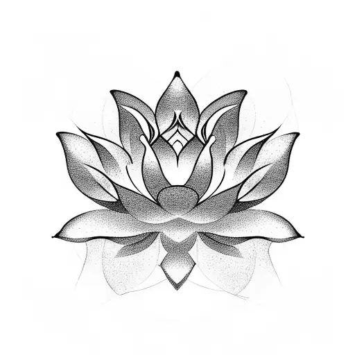 Sound Waves Forming A Lotus Flower Symbolizing Self-confidence And Zen