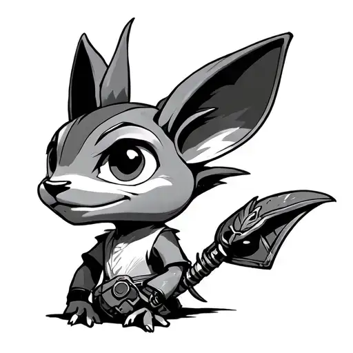 Fine Line Daxter From Jak And Daxter