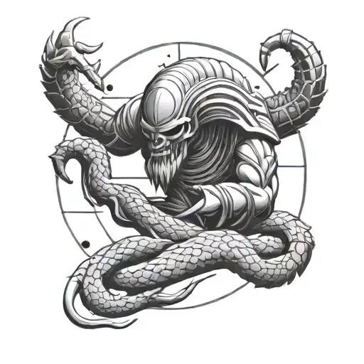 Scorpio Annunaki God With Creation