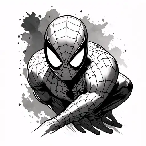 Spiderman Tattoo Card