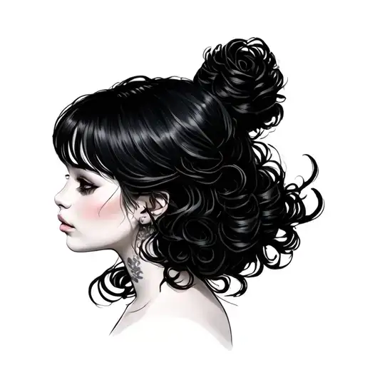 Girl With Black Hair