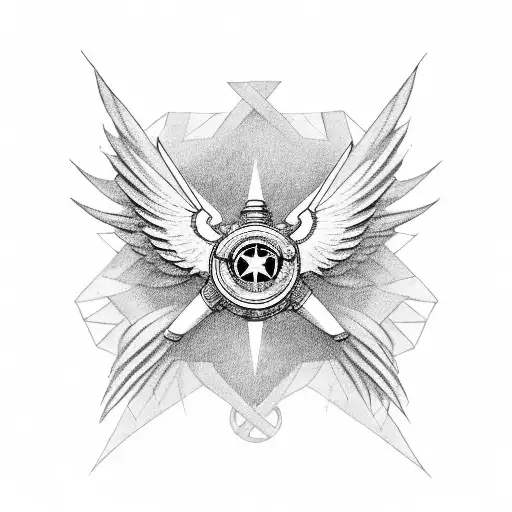 Star Of Life Angle Wings Flowers