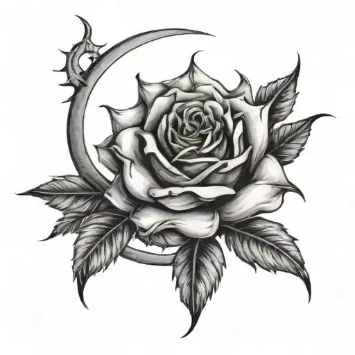 Rose Thorns Sun And Moon