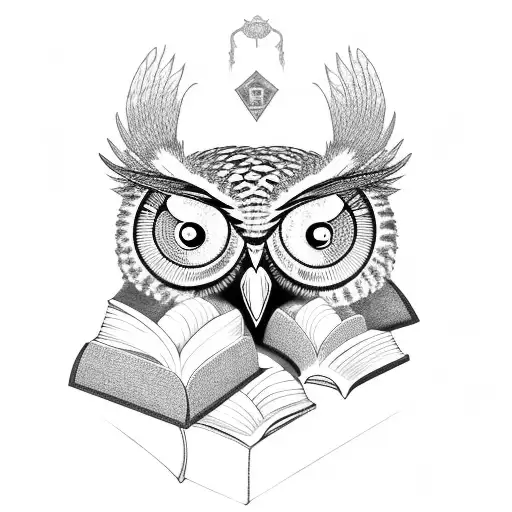 Owl With Books