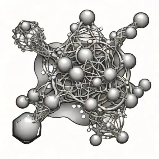 Galaxy Serotonin Molecule Intertwined