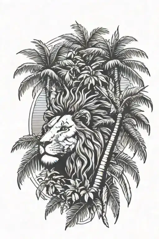 Lion Palm Trees Sri Lanka