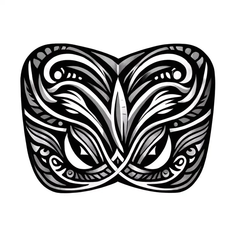 13 Nun Polynesian Tribal