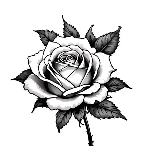 Rose With Loto Flower