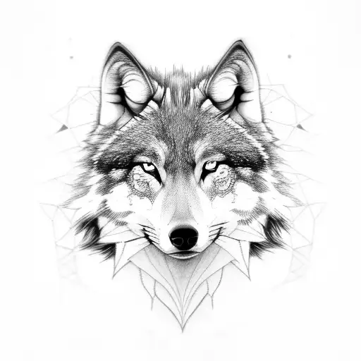 Half Face Wolf Half Face Women